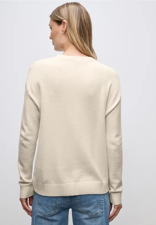 Jumper met kabelpatroon