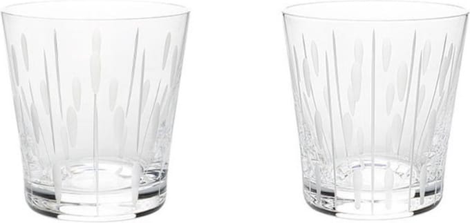 Lalique Lotus Gouttes-Rosée set van 2 glazen