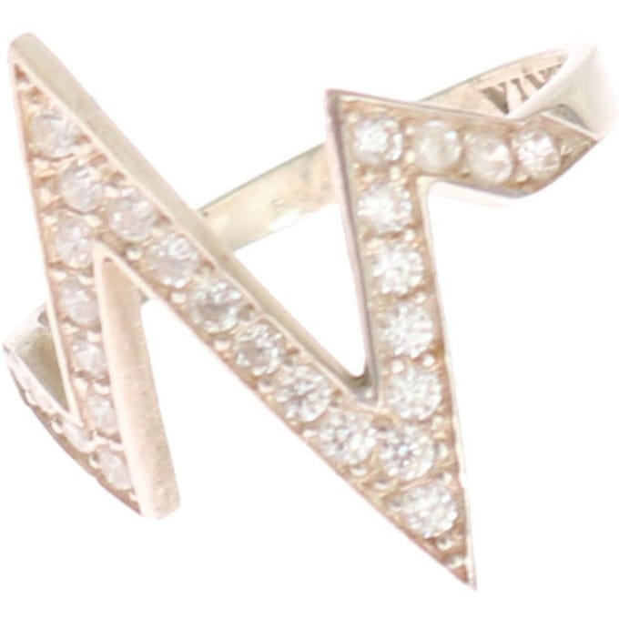 Nialaya Zilveren Authentieke Dames Heldere Ring