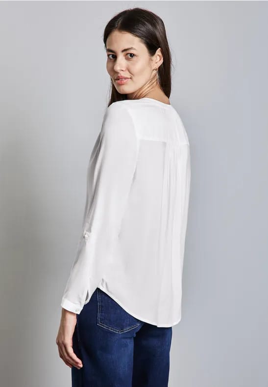 Basic blouse in effen kleur