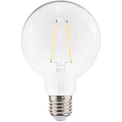 HOFTRONIC LED Filament lamp E27 - 4,5 Watt 470 Lumen - G95 - 2700K Warmwit licht - Dimbaar - Helder glas