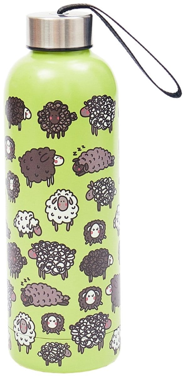 Eco Chic - Thermal Bottle (thermosfles) - T28 - Green - Cute Sheep