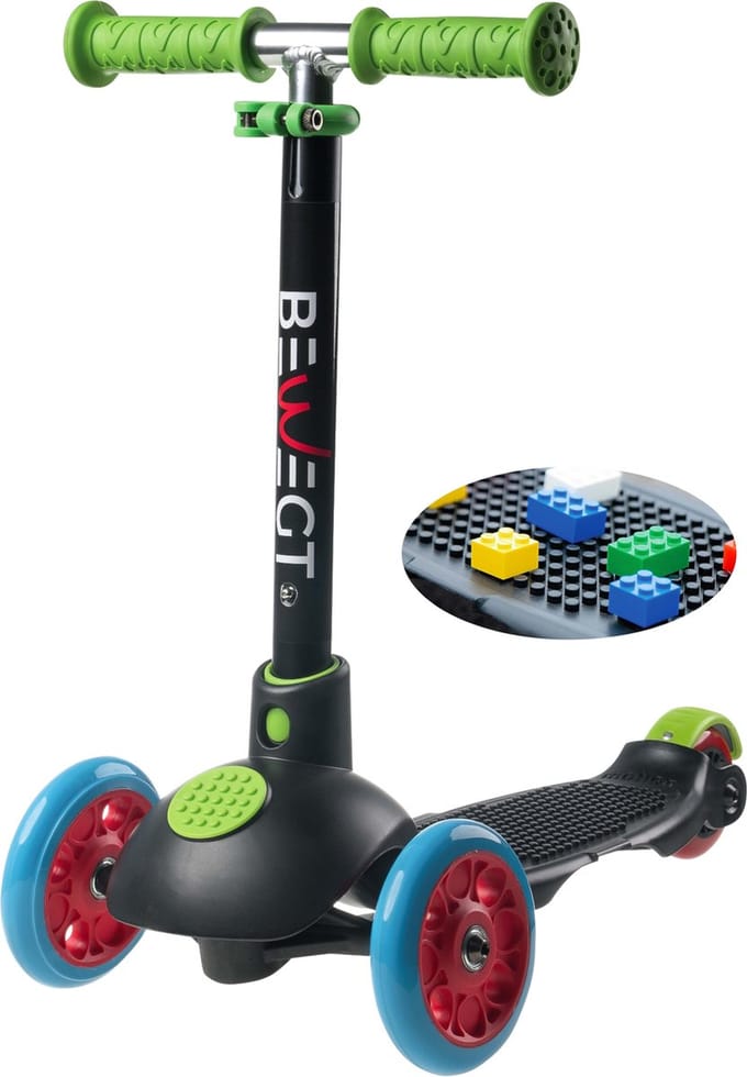 BEWEGT Kinderstep met LED Wielen en 50 Bouwstenen