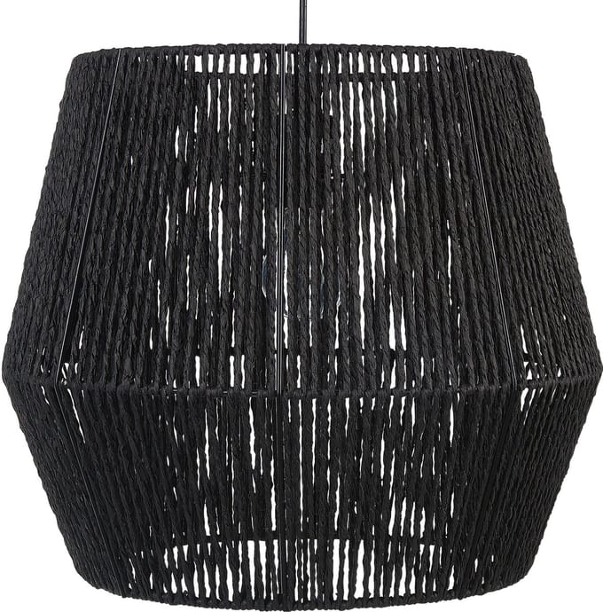GWERU - Hanglamp - Zwart - Papier touw
