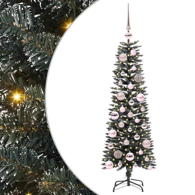 vidaXL - Kunstkerstboom - Groen - 120 - cm - PVC - en - Plastic - en - Staal