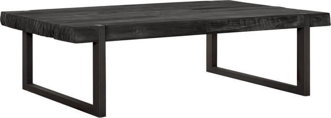 24Designs Timeless Salontafel Beam - B80 X L120 X H35 Cm - Teakhout Zwart