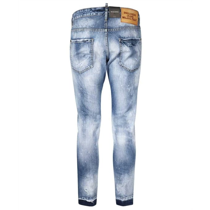 Dsquared2 Cool Guy Cropped Blauwe Denim Broek
