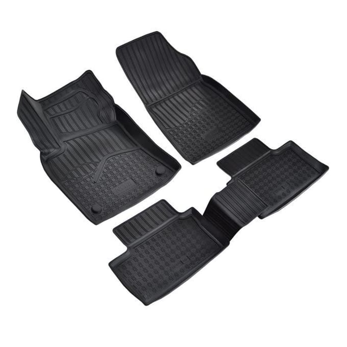 Tapis De Sol En Caoutchouc TPE - NORM Liners - Renault Clio 5 - Antidérapant - Résistant - Facile à nettoyer noir