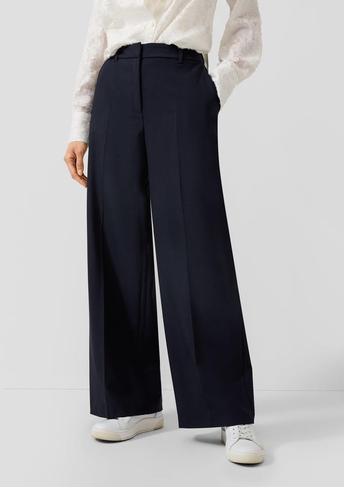 s.Oliver - female - Elegante businessbroek van viscosemix