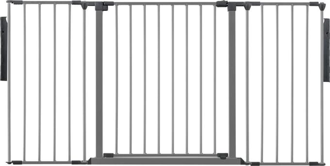 Safetots Kamerbreedhek, Panelenhek, Tot 148cm Breed, Grijs, 70cm Hoog