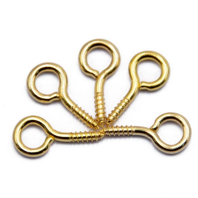 50 stuks schroefogen pin sieraden maken bevindingen licht goud beige