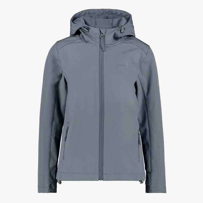 Mountain Peak kinder softshell jas grijs - Maat 176