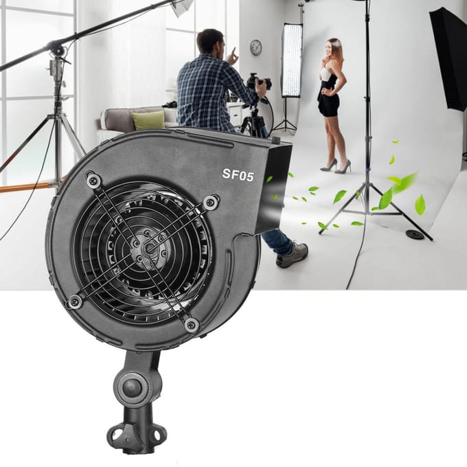 NiceFoto SF-05 120W Fotografie Ventilator Blower Podium Special Effect Blaasmachine US Plug black