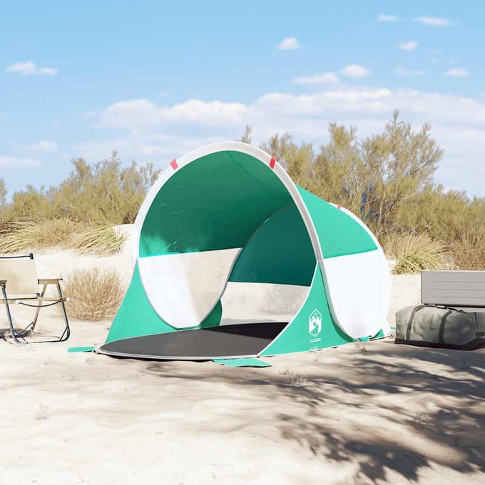 vidaXL - Strandtent - pop-up - waterdicht - zeegroen