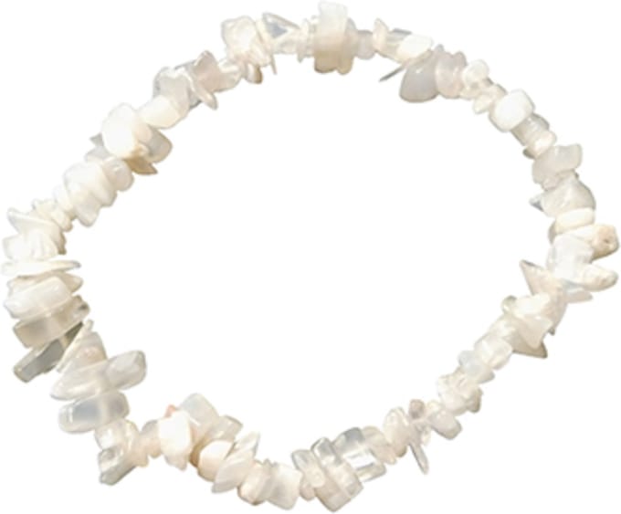 Maansteen wit splitarmband