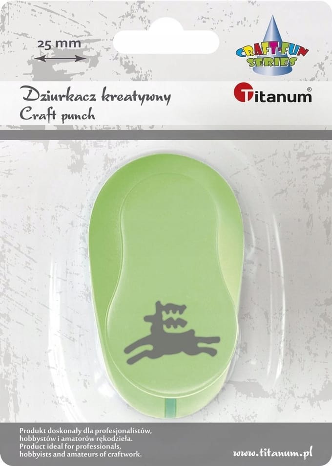 Titanum Creatieve Perforator 25mm - Hert Motief
