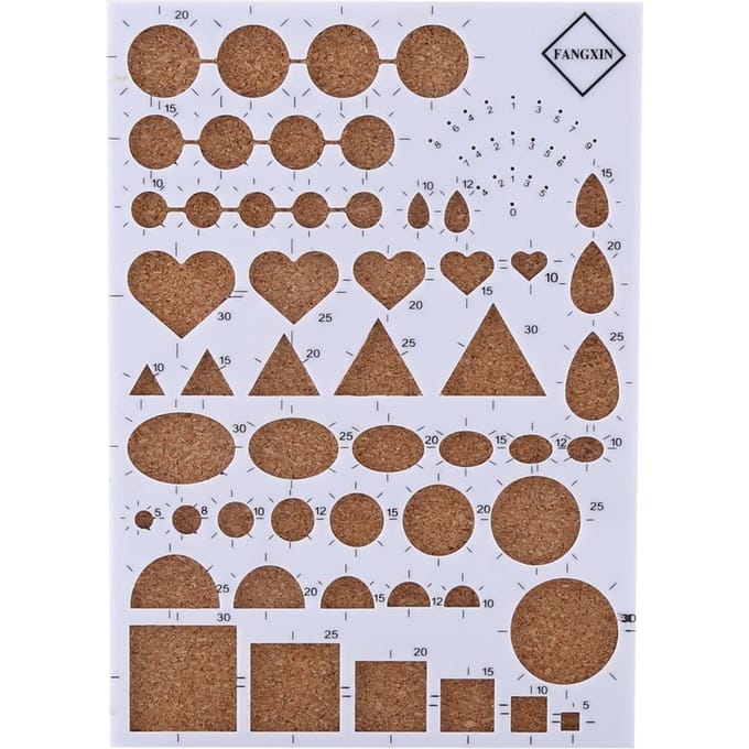 DIY Papier Ambachtsjabloonbord   Pincet   Spelden   Sleufpen Quilling Gereedschap Set (Wit) wit