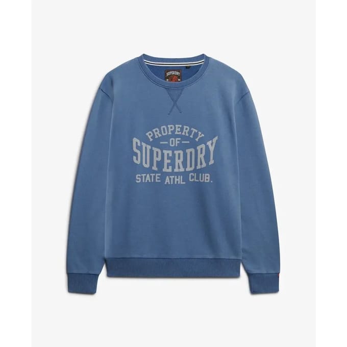 Superdry - Athletic Essentials sweatshirt met ronde hals - Heren - Truien