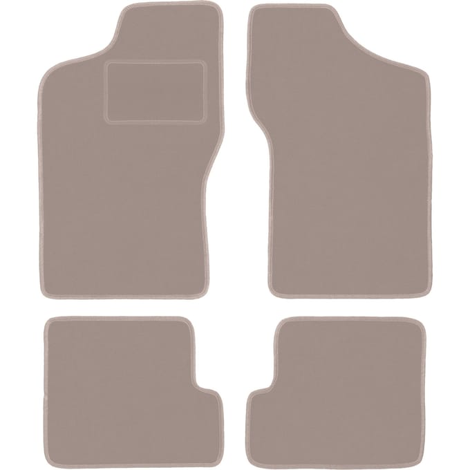 Beige velours matten voor: Fiat Cinquecento hatchback (1991-1998)