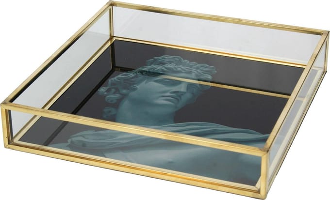Wants&Needs - Opbergdoosje - Messing Goud - 16 X 16 X 3 - 2 stuks