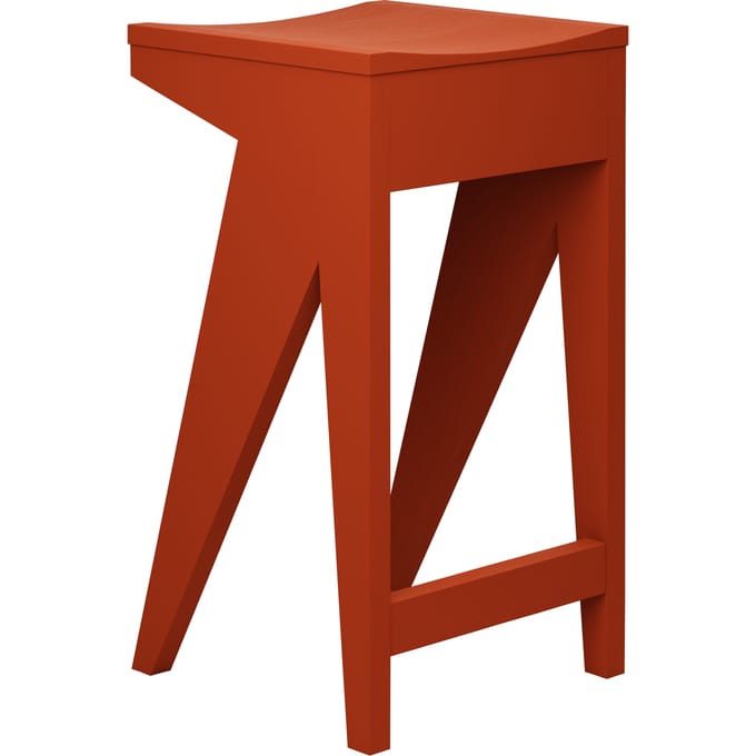 Objekte unserer Tage SCHULZ Barkruk - sienna red - 65 cm