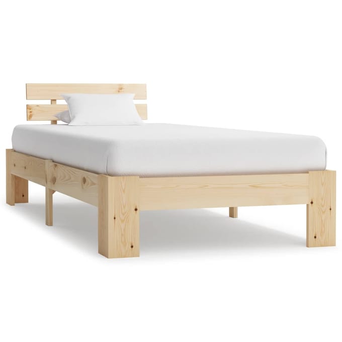 vidaXL - Bedframe - massief - grenenhout - 100x200 - cm