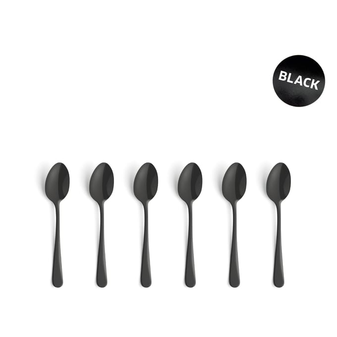 Amefa Austin Vintage theelepels - 6 Stuks - Zwart