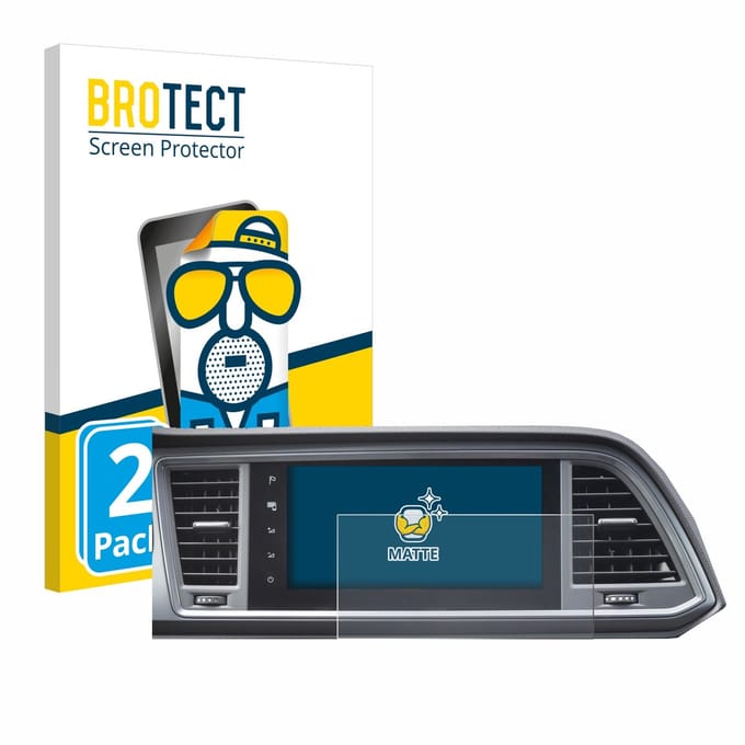 BROTECT - Screenprotector voor Seat Cupra Ateca Facelift 2021 MiB 3 - Folie Beschermfolie matte 2 Stuks