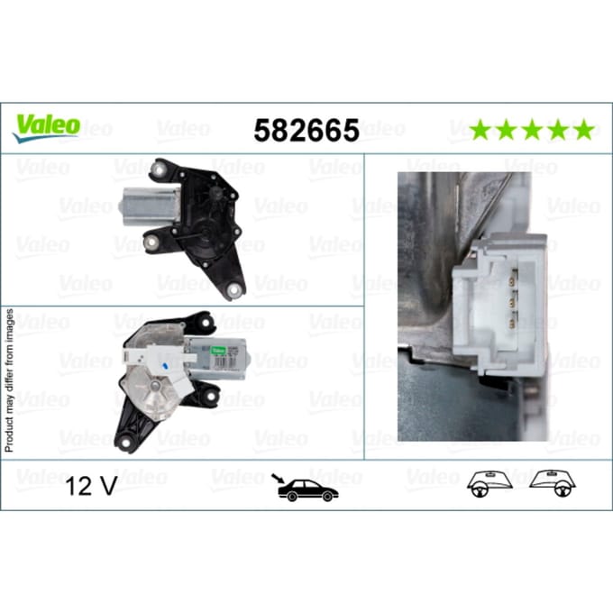 Voorruitreiniging - Ruitenwissermotor VALEO 582665