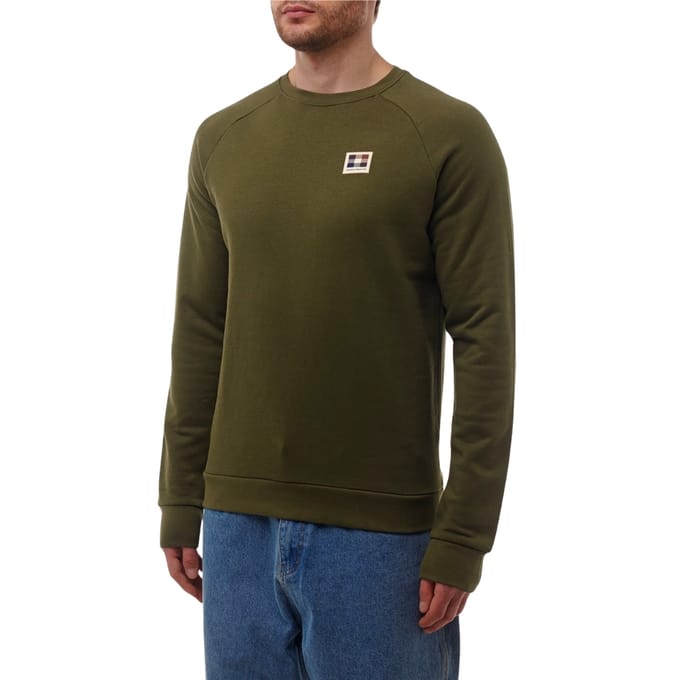 Aquascutum Active Patch Crewneck Legergroen