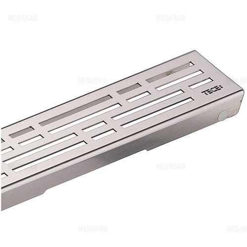 TECEdrainline design grate basic for shower drain straight 100 cm brushed 601011