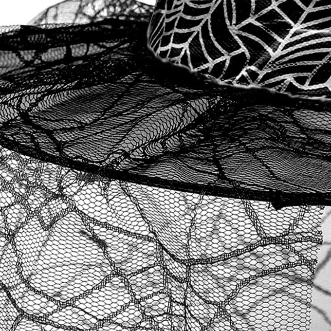 Halloween Hoed Feest Dans Heks Net Decoratieve Requisieten Puntige Hoek Tovenaar Heks Hoed red