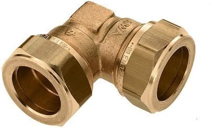 Bonfix knelkoppeling - Kniekoppeling - 8x8mm - Messing