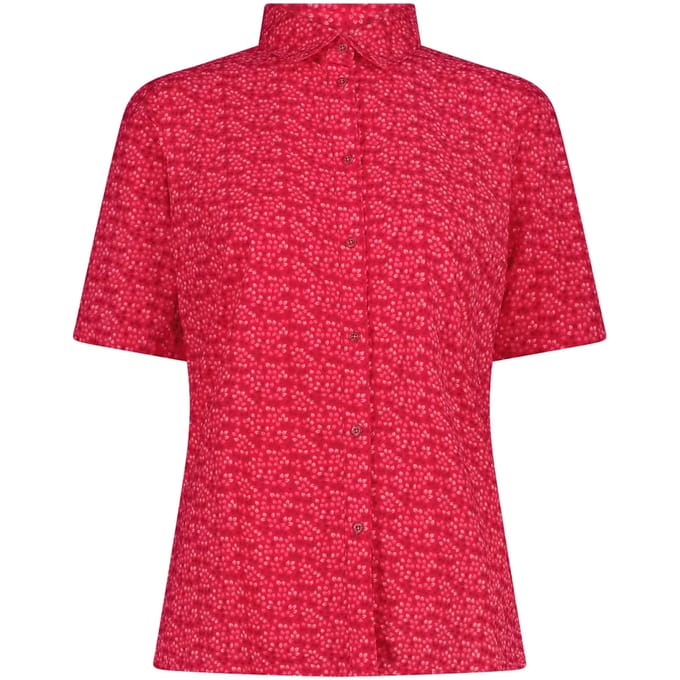 Stretch T-Shirt Met Volledige Print En 3/4 Mouwen Dames CMP