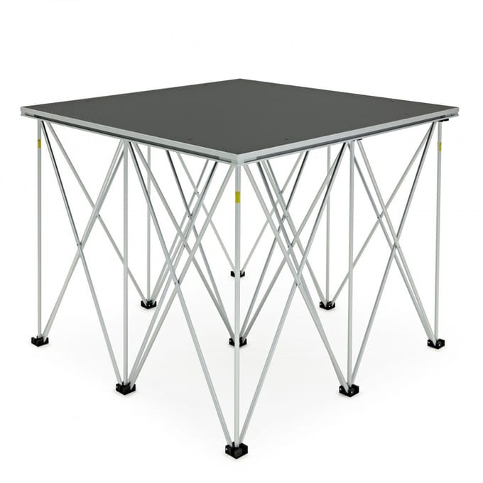 1m x 1m Portable Stage Kit by Gear4music, 80cm