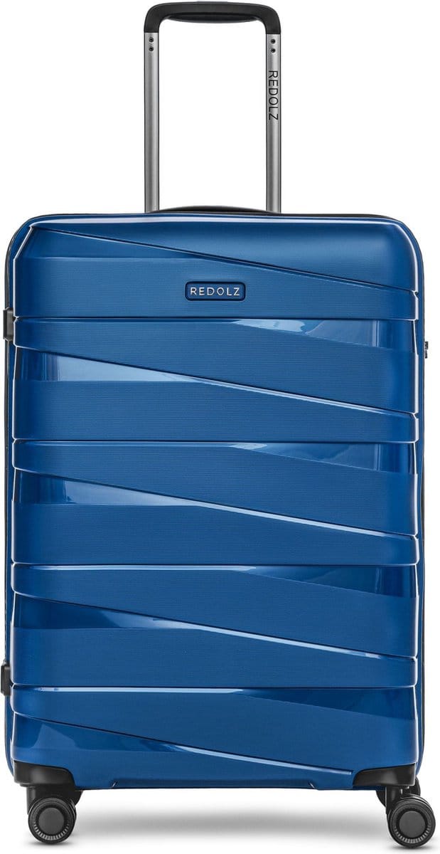 REDOLZ trolley Essentials 10 Trolley Blue Metallic 2 blauw 67cm
