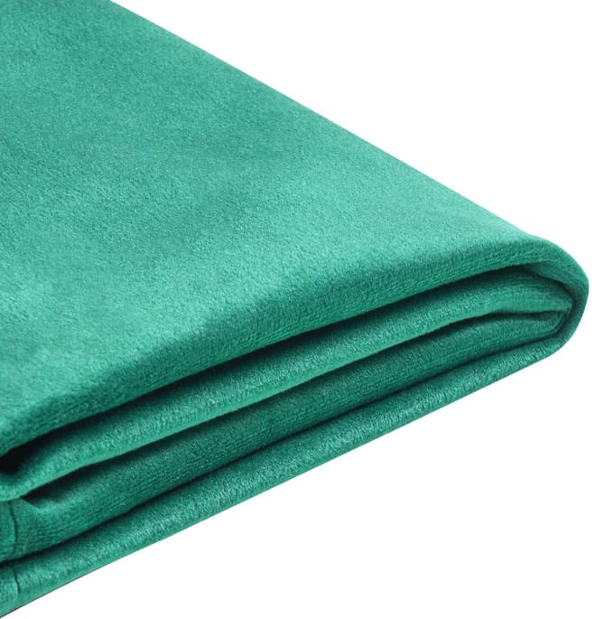 FITOU - Bekleding bed - Donkergroen - 140 x 200 cm - Fluweel