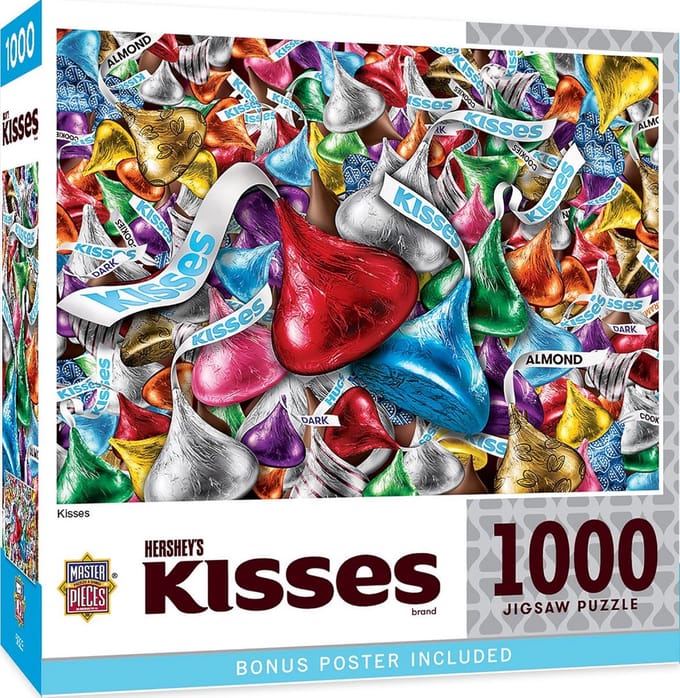 1000 Stukken Puzzel met Gekleurde Chocoladesnoepjes