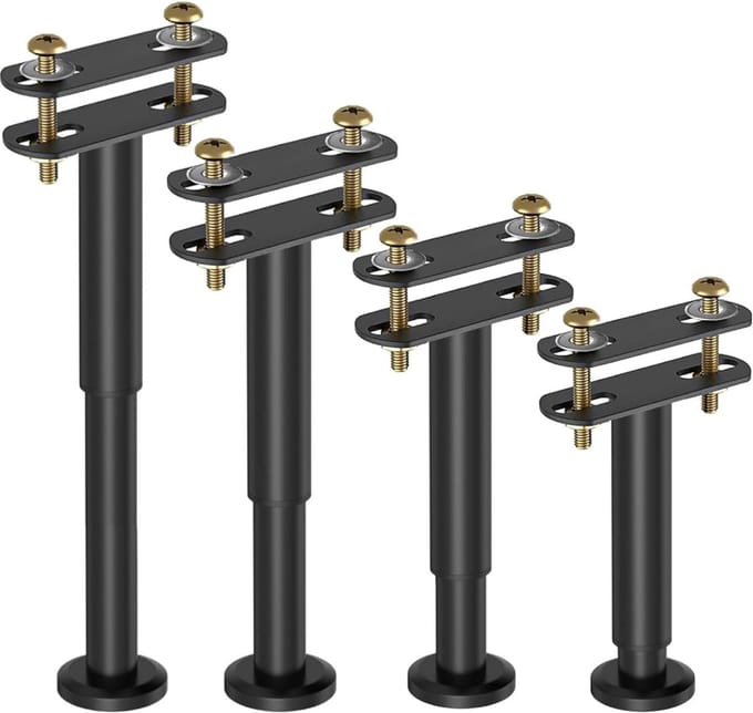 Verstelbare Bedpoten Metaal (18-33 cm) - Stevige Ondersteuning voor Lattenbodem en Middenlatten