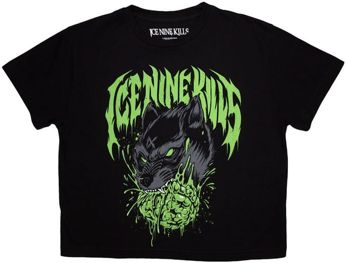 Ice Nine Kills - Wolf Crop top - XL - Zwart