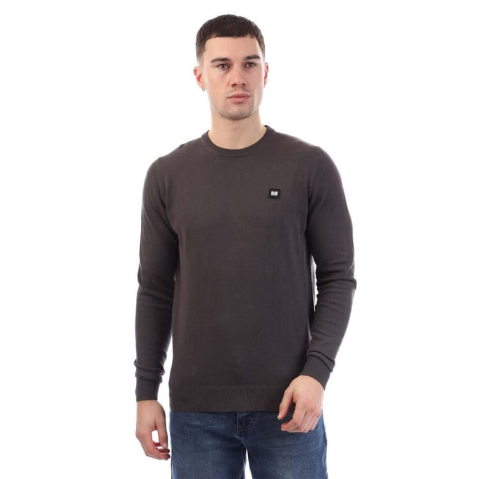 Weekend Offender Heren-sweatshirt van katoen uit Argentinië (Houtskool)