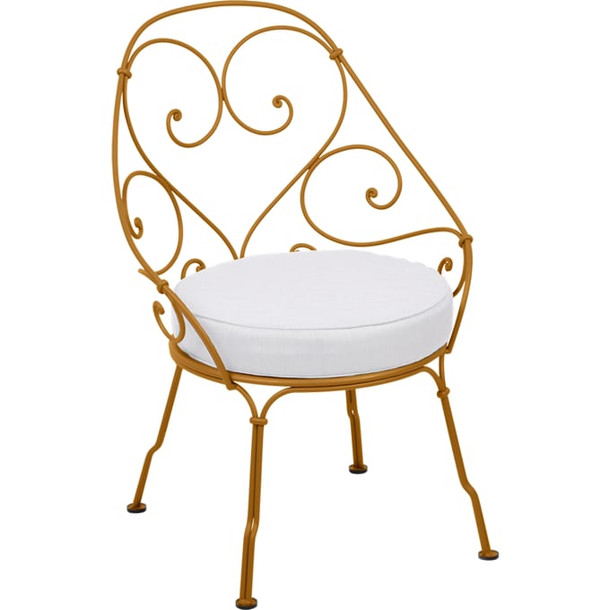Fermob 1900 Fauteuil Cabriolet - D2 peperkoek - grijswit