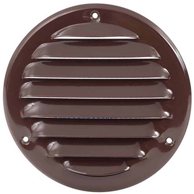 Europlast metalen ventilatierooster rond bruin Ø 100mm - MR100B