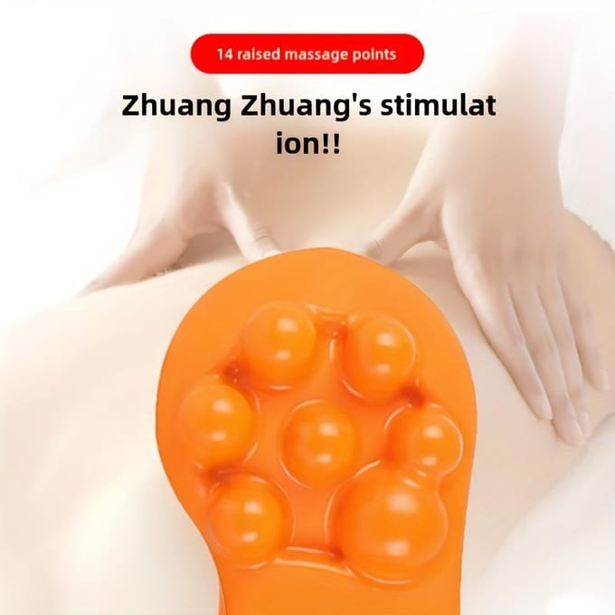 Heupmassageapparaat voor het losmaken van de psoas, taillemassageapparaat voor heup- en onderrugmassageapparaat oranje