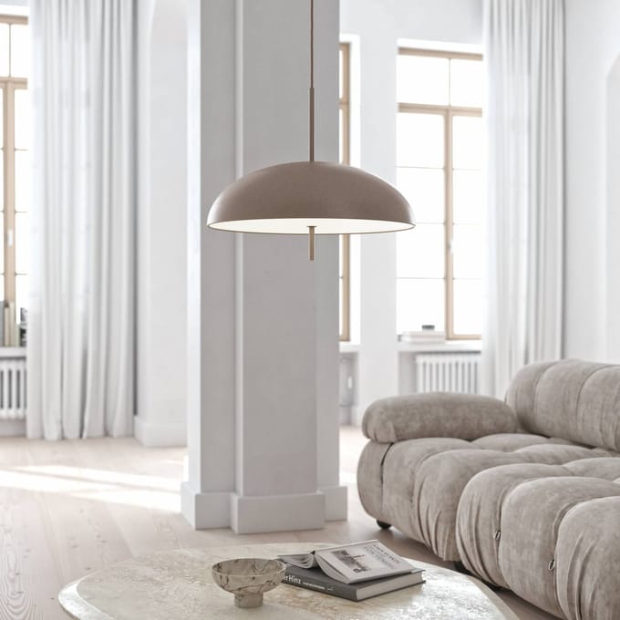 DFTP by Nordlux Hanglamp Versale, bruin, Ø 50 cm