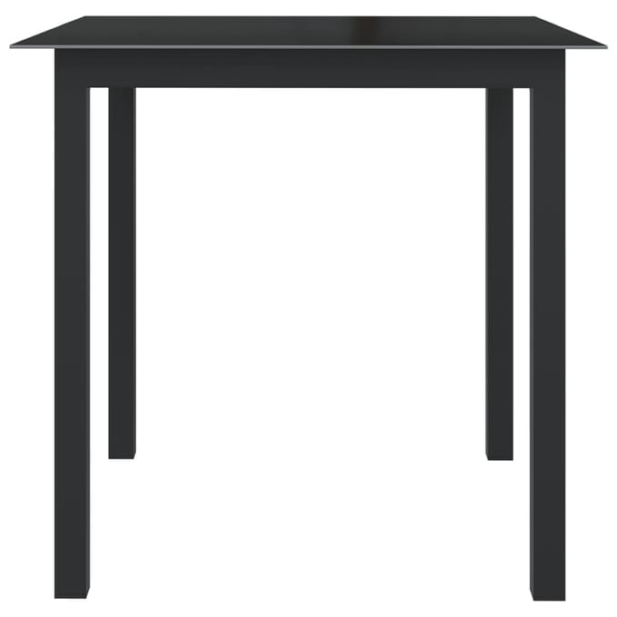 vidaXL - 5-delige - Tuinset - aluminium - antracietkleurig