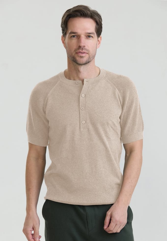 Felix Hardy Tshirt Ronde Hals 100% Katoen Heren Beige - M
