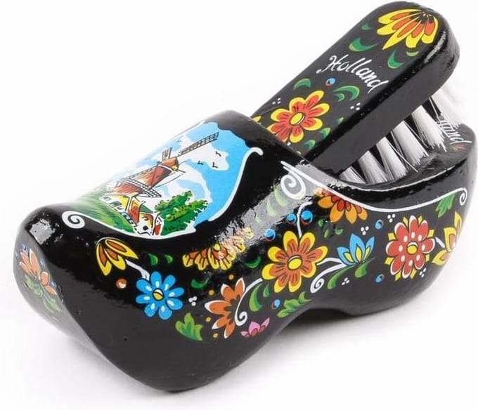 Borstelklomp Holland Zwart 16 Cm - Souvenir