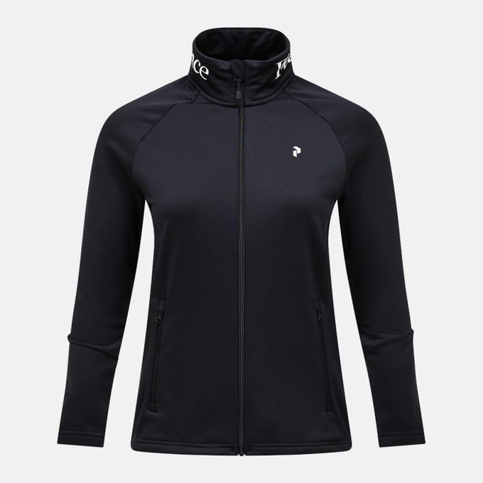 PEAK PERFORMANCE RIDER ESSENTIALS MIDLAYER ZIP JACKET WOMEN Black-S