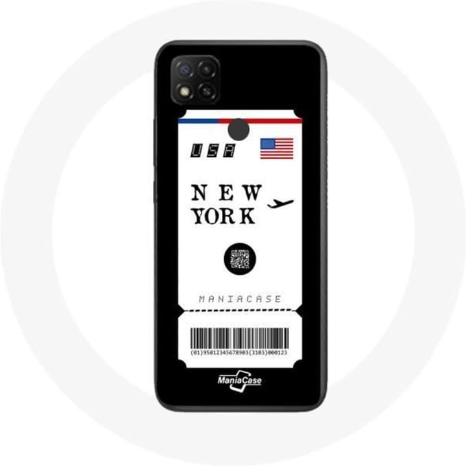 Xiaomi Redmi 9C hoesje New York vliegticket